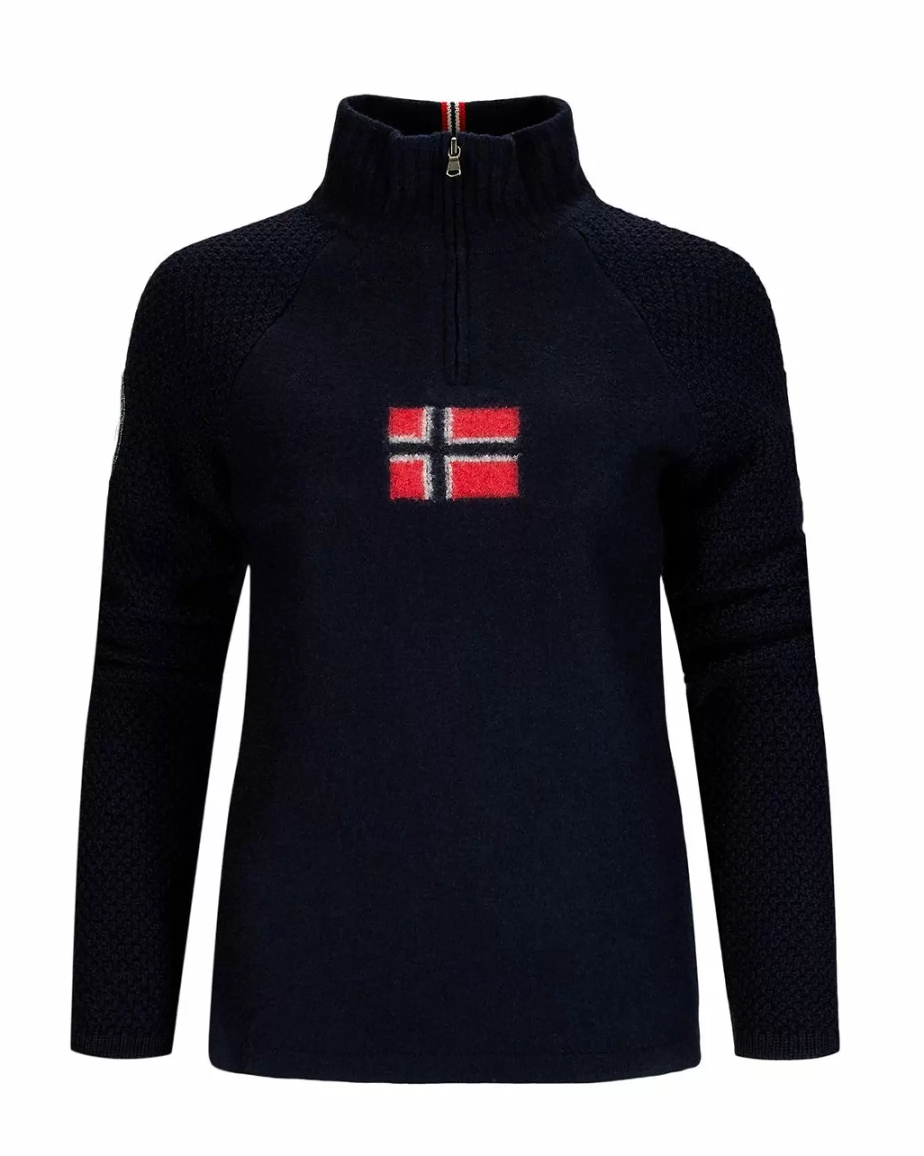 Store Boiled Ski Sweater W/ Flag Women Sweaters