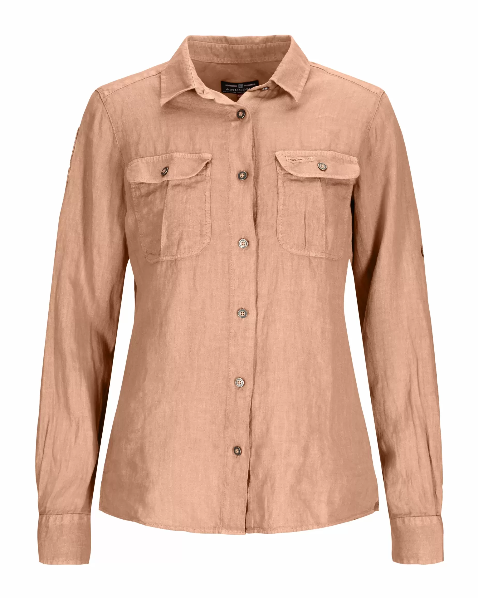 Cheap Safari G.Dyed Linen Shirt Women Shirts & Tees